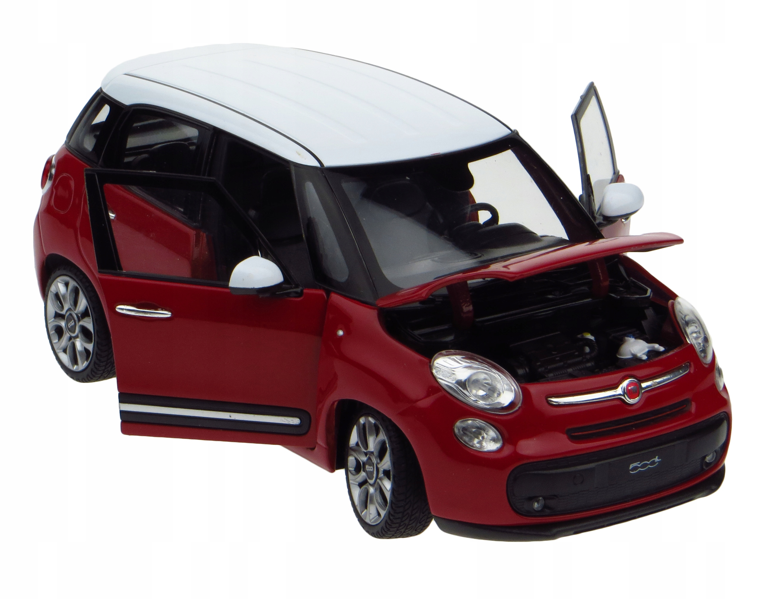 Fiat 500L 2013 Bordo Model Kovový Welly 1:24