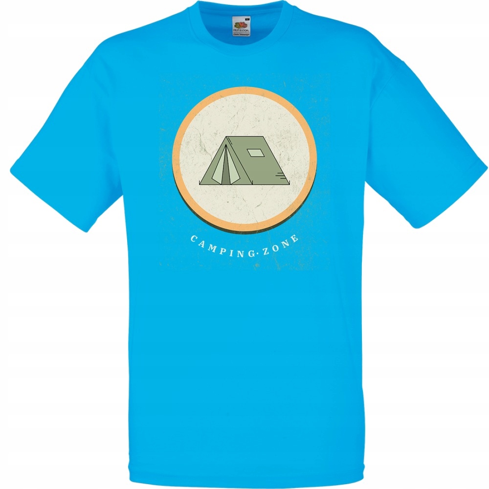 

Koszulka camping zone namiot XXL lazurowa