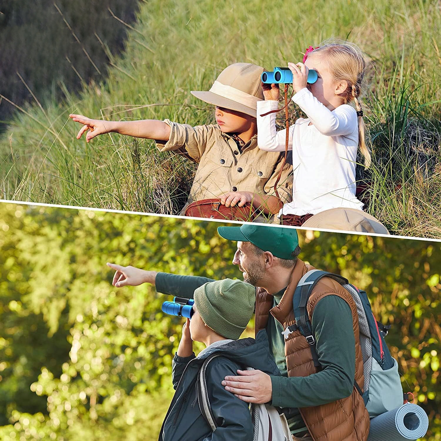 PRZENOŚNY LORNETKA OPTYKA 8X21 DLA DZIECI WODOODPORNA NA WAKACJE NA PLAŻĘ Minimalny wiek dziecka 3