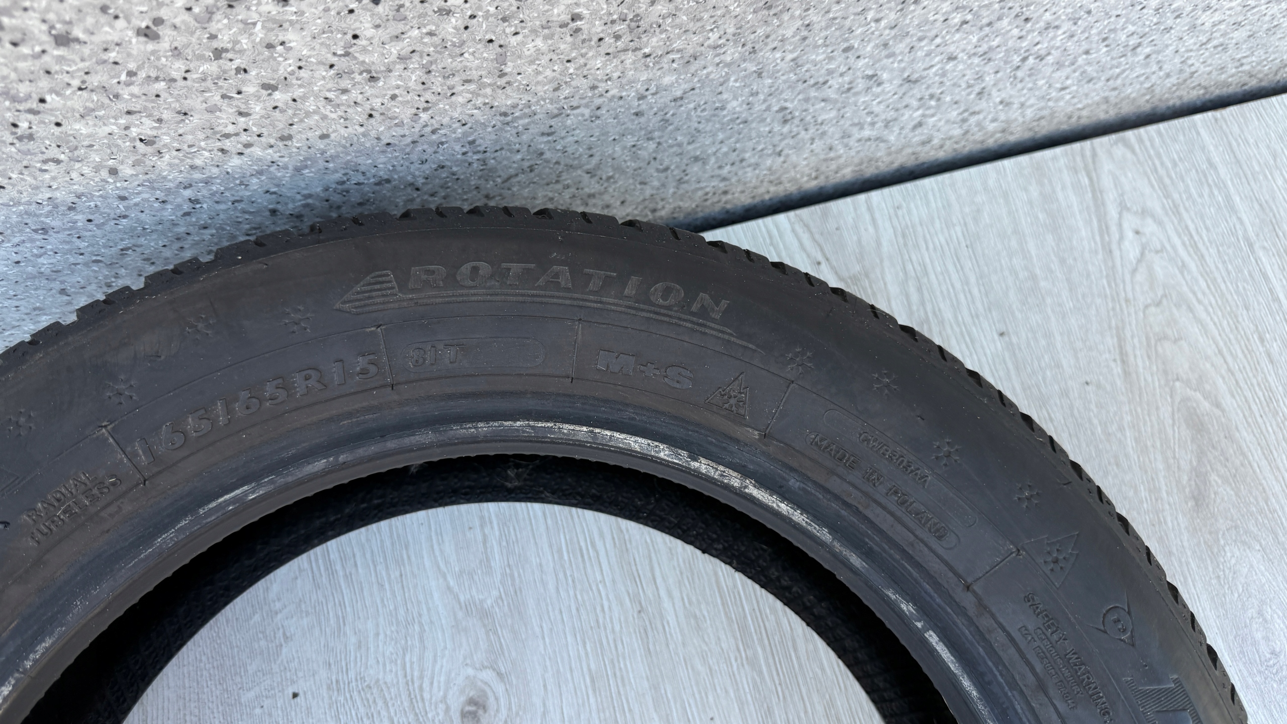 Reifen PARA ZIMA DUNLOP WINTER RESPONSE 2 165 65 15 R15 81T 6mm ROBA85