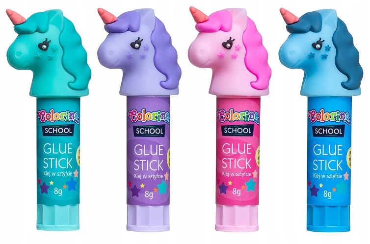 

4 x Klej W Sztyfcie Colorino School Jednorożec
