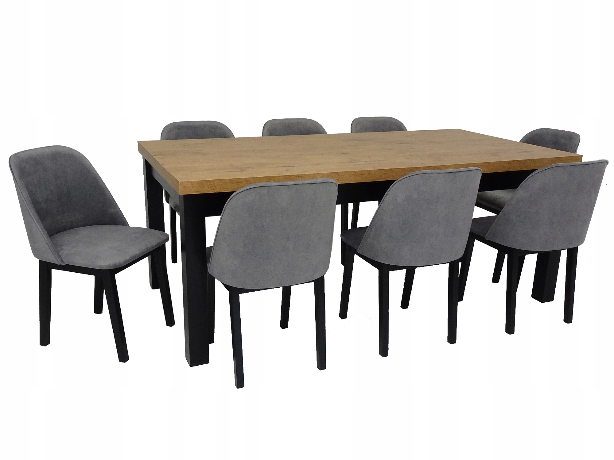 Stół Lancelot 100x200/300 8 krzeseł Monti wybór