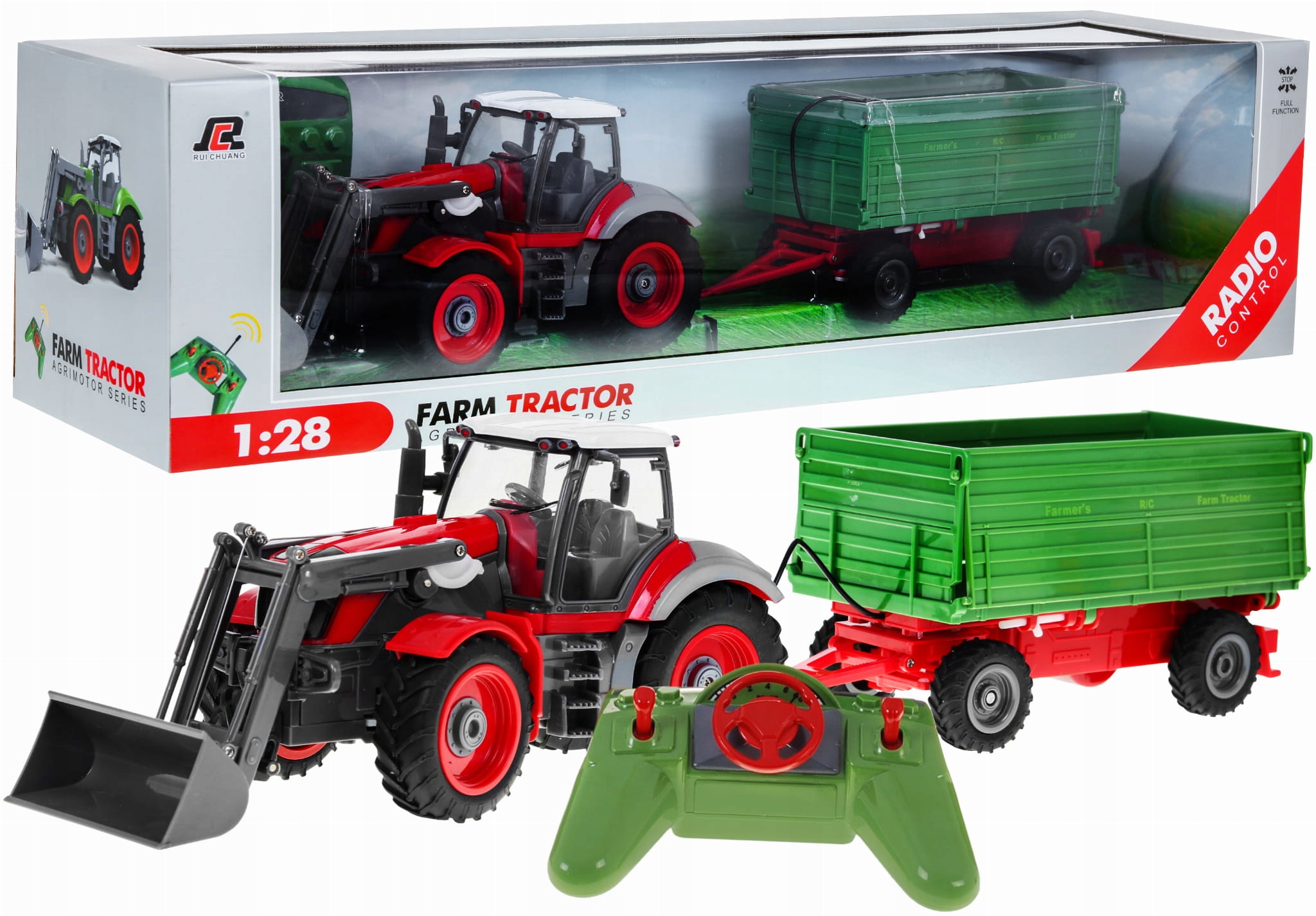 

Duży Traktor Przyczepa na Pilota zdalnie sterowany