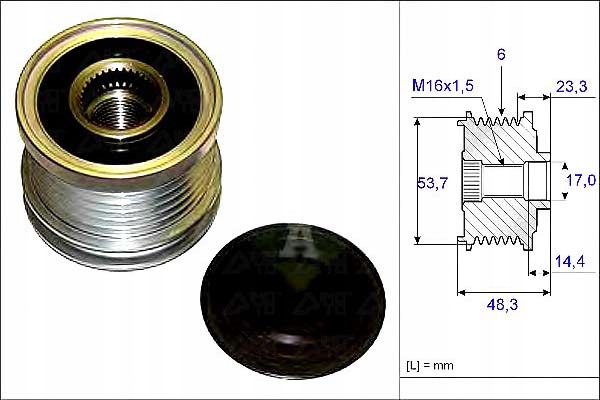 Ina Pásové Kolo Alternátoru Opel Asistent řidiče #28
