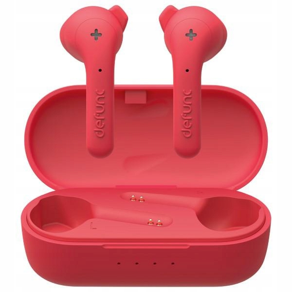 DeFunc Sluchátka Bluetooth 5.0 True Basic bezdrátová červená/červená 71960