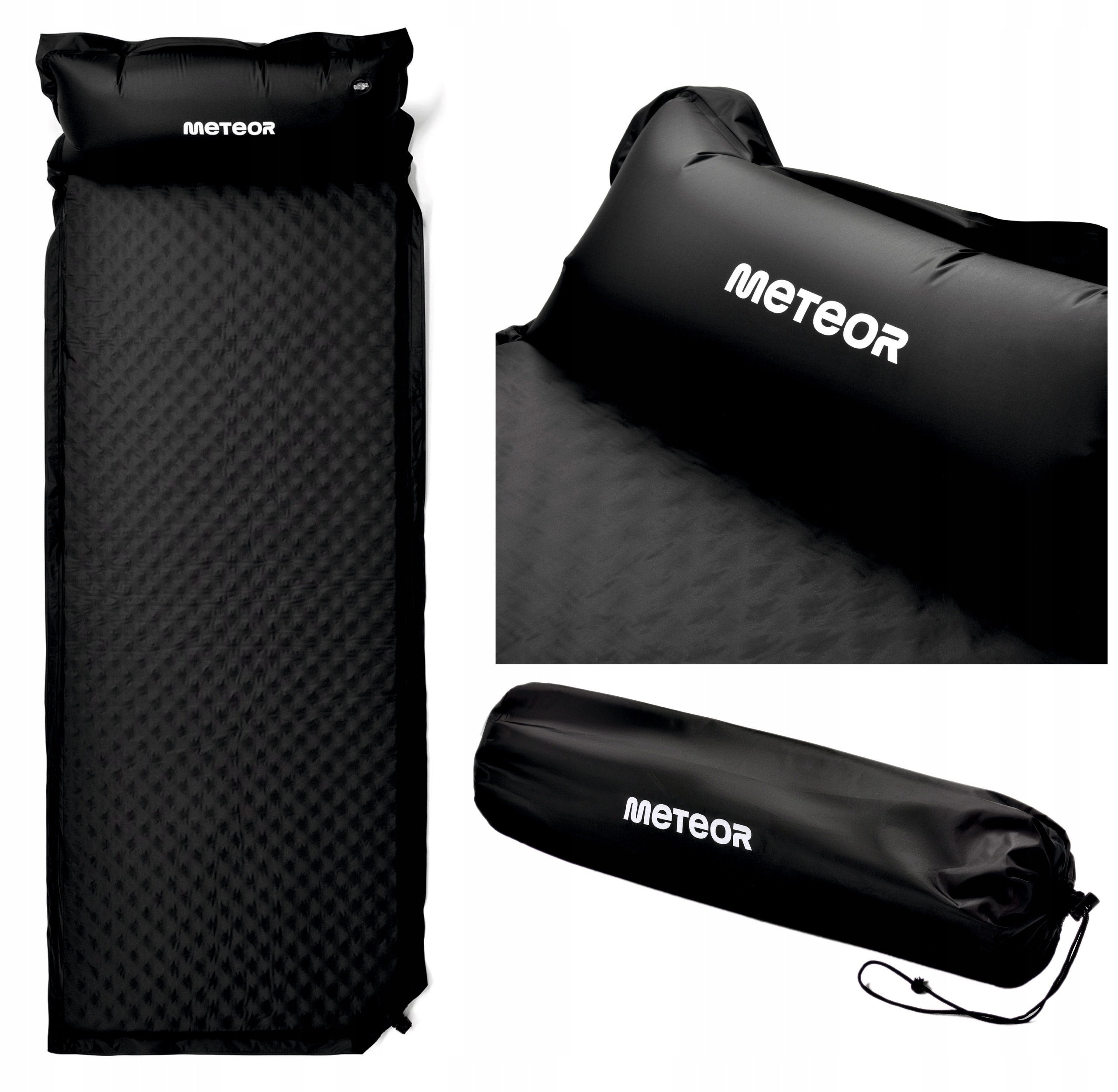 MATA SAMOPOMPUJĄCA METEOR 188×66×3,8 z pokrowcem odporna na przetarcia