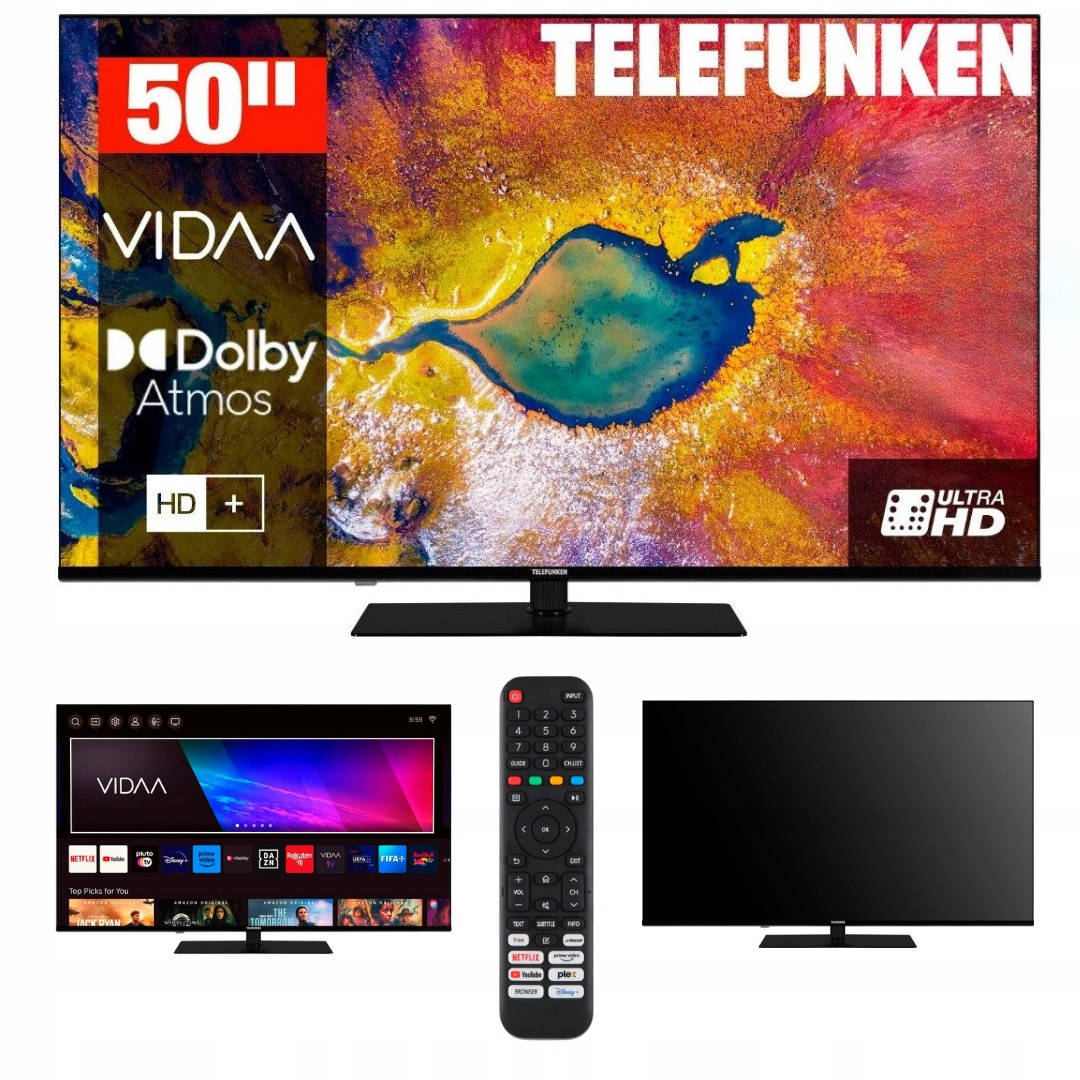 Telewizor LED Telefunken D50U975M8CWI 50