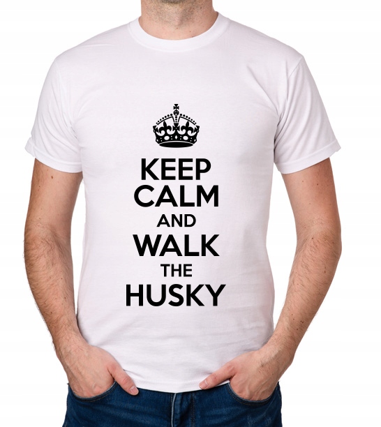 

koszulka Keep Calm And Walk The Husky prezent