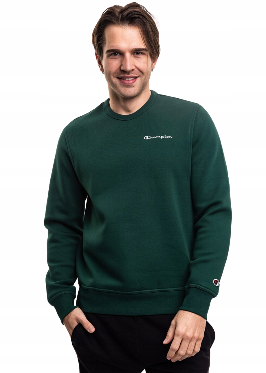 Pánská Mikina Champion Crewneck Dresová mikina Pohodlná Zelená vel 2XL