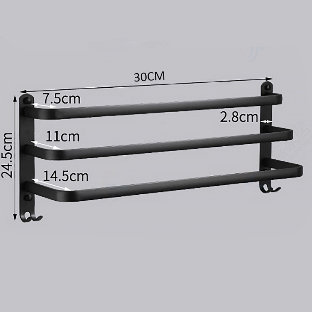 

Półki łazienkowe Wieszak ścienny na ręczniki 30cm