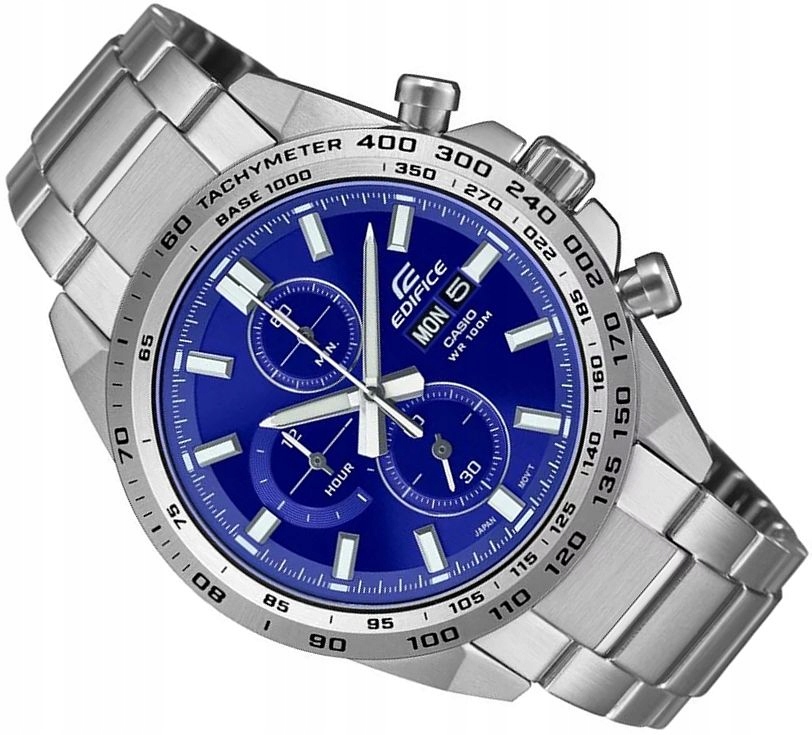 Pánské Hodinky Casio Edifice EFR-574D-2AVUEF Ocelový Chronograf Data Box