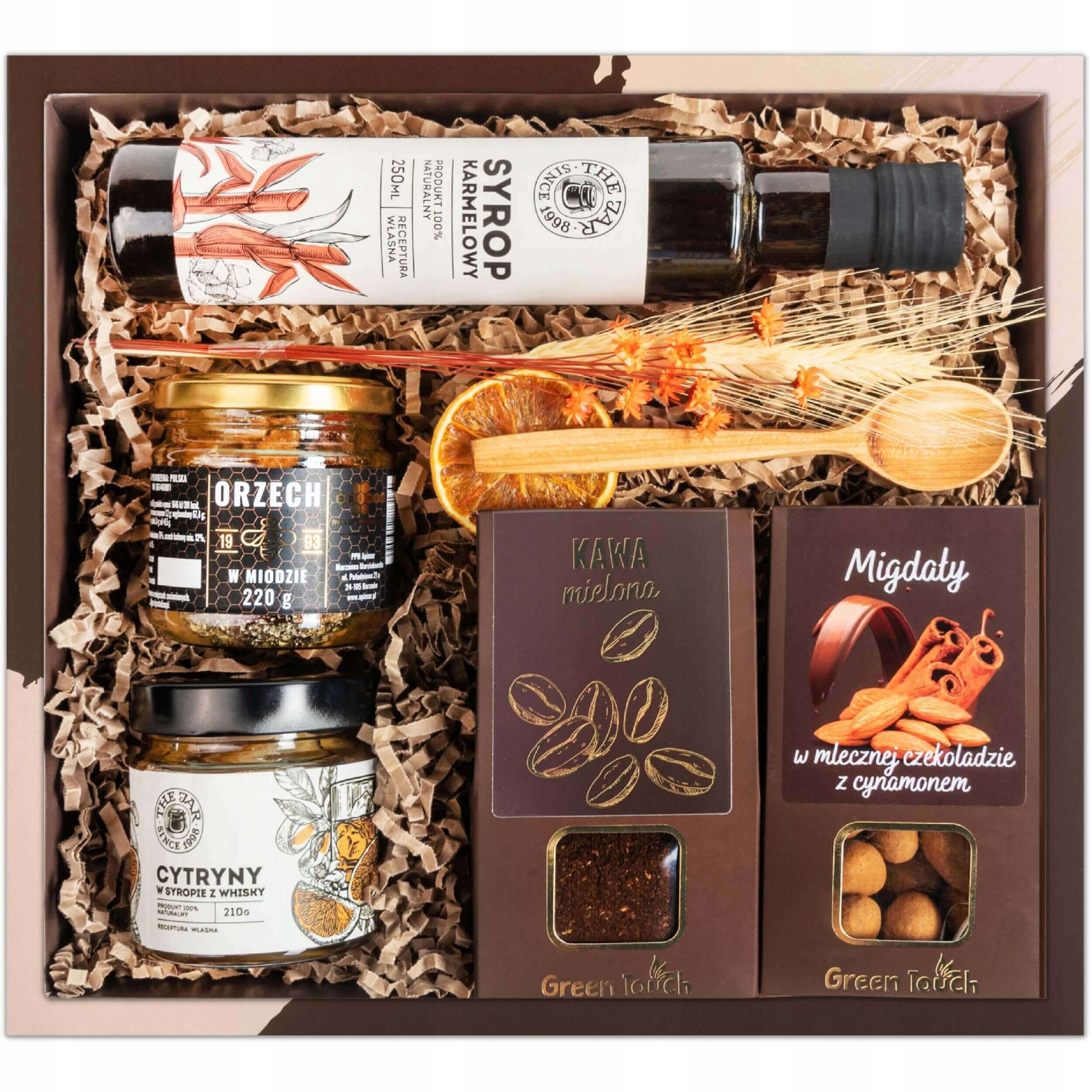 Levně Dárkový Košík Sada Káva Sirup Citronový Med Dárková Krabička Jako Dárek