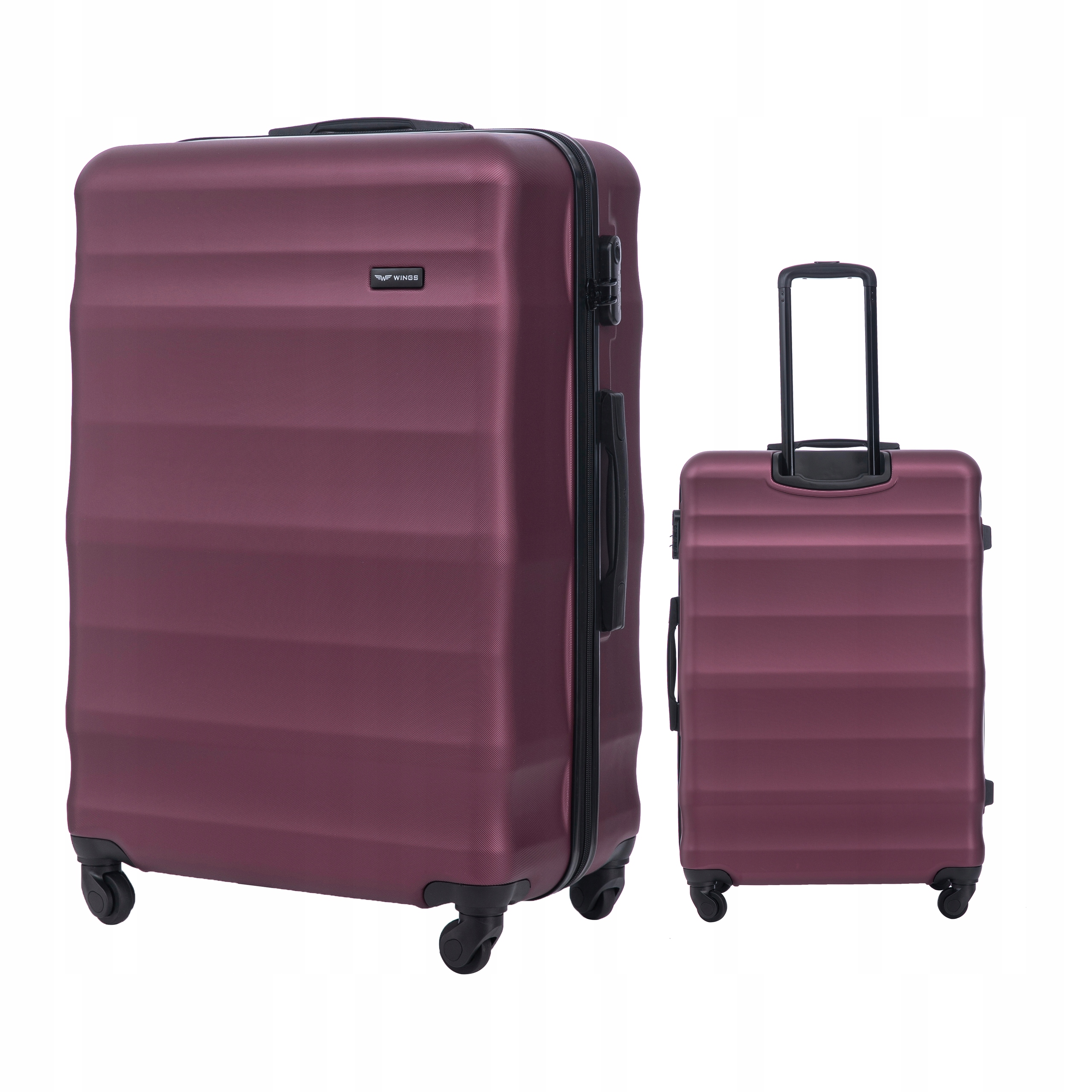 Duża walizka na kółkach bagaż podróżny XXL na 4 kółkach z ABS-u Wings
