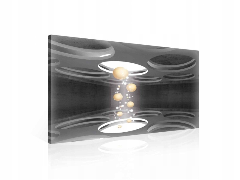 Obraz 100x75 Abstrakce Futurismus Vesmír Zlato Světlo Energie Prostor