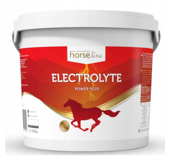 HorseLinePRO Electrolyte Power Plus 3000g Elektrolity Dla Koni Wyczynowych