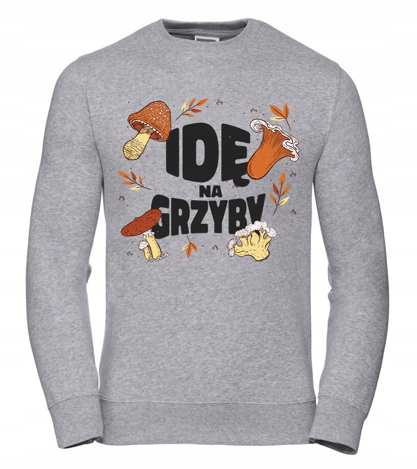 Pánská Mikina Jdu na houby XL Šedá Pro něj Chlapa Manžela Chlapa