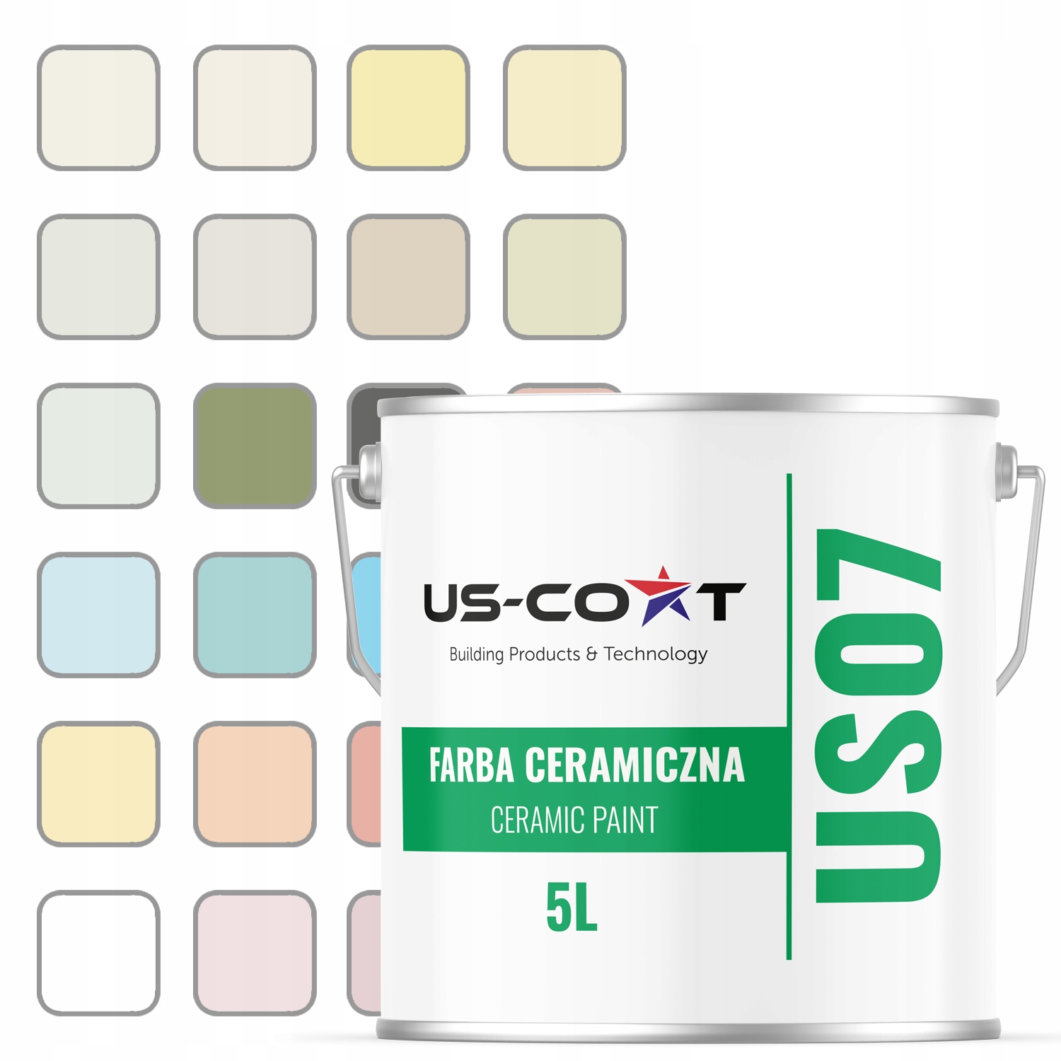 Keramická Farba Na Stenu, Farba 21 Farieb, Matná, 5 L Na Steny, Stropy