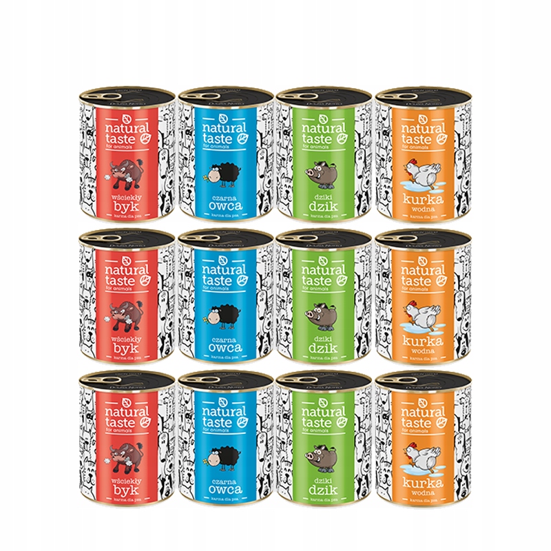 Natural Taste Dolina Noteci Mokra karma dla psa MIX 12 x 800 g