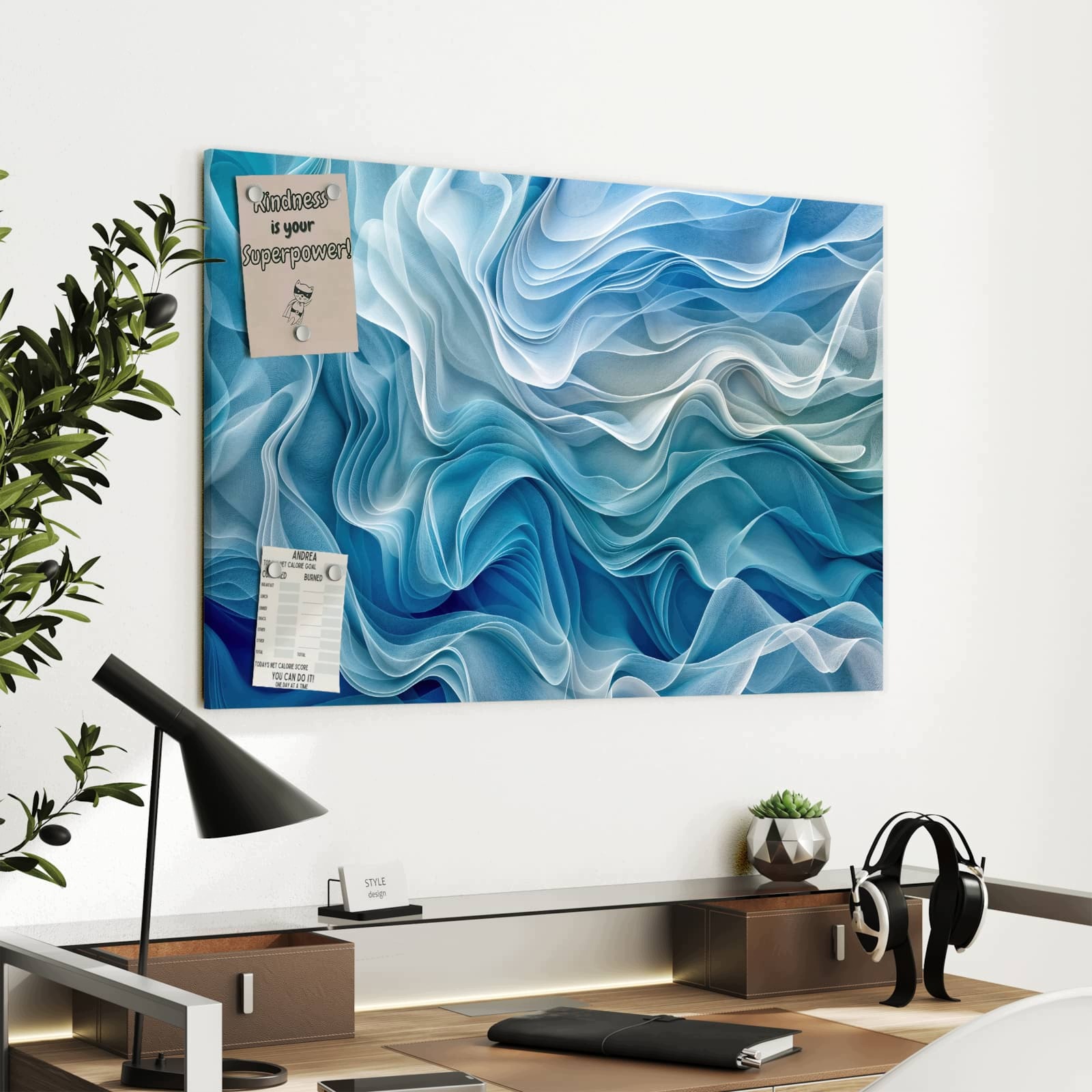 Magnetická tabule Falujouca 90 × 60 cm