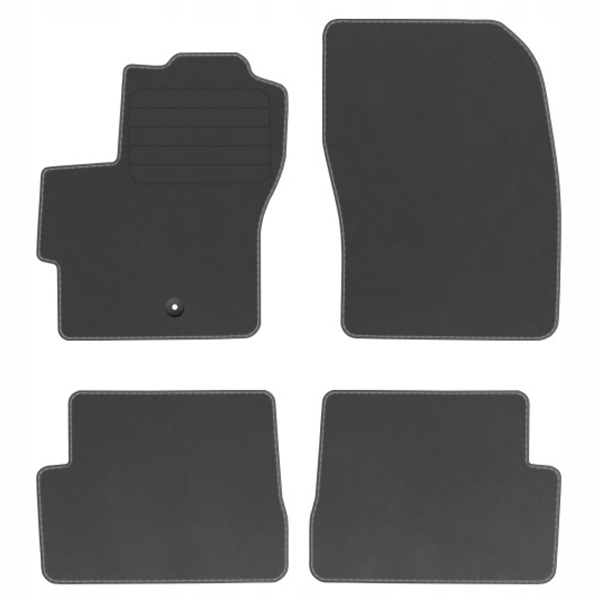 Mazda 6 I 02-07 Velurové koberce Comfort Grafit