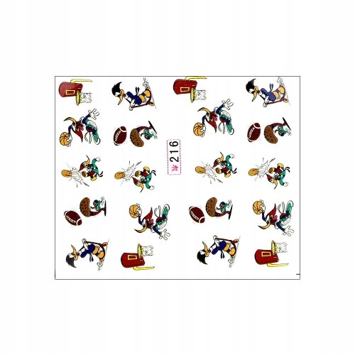 ALLEPAZNOKCIE NAKLEJKI WODNE DO PAZNOKCI 216