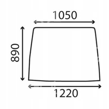 sklo pro traktor Case série XL přední 3233045R2
