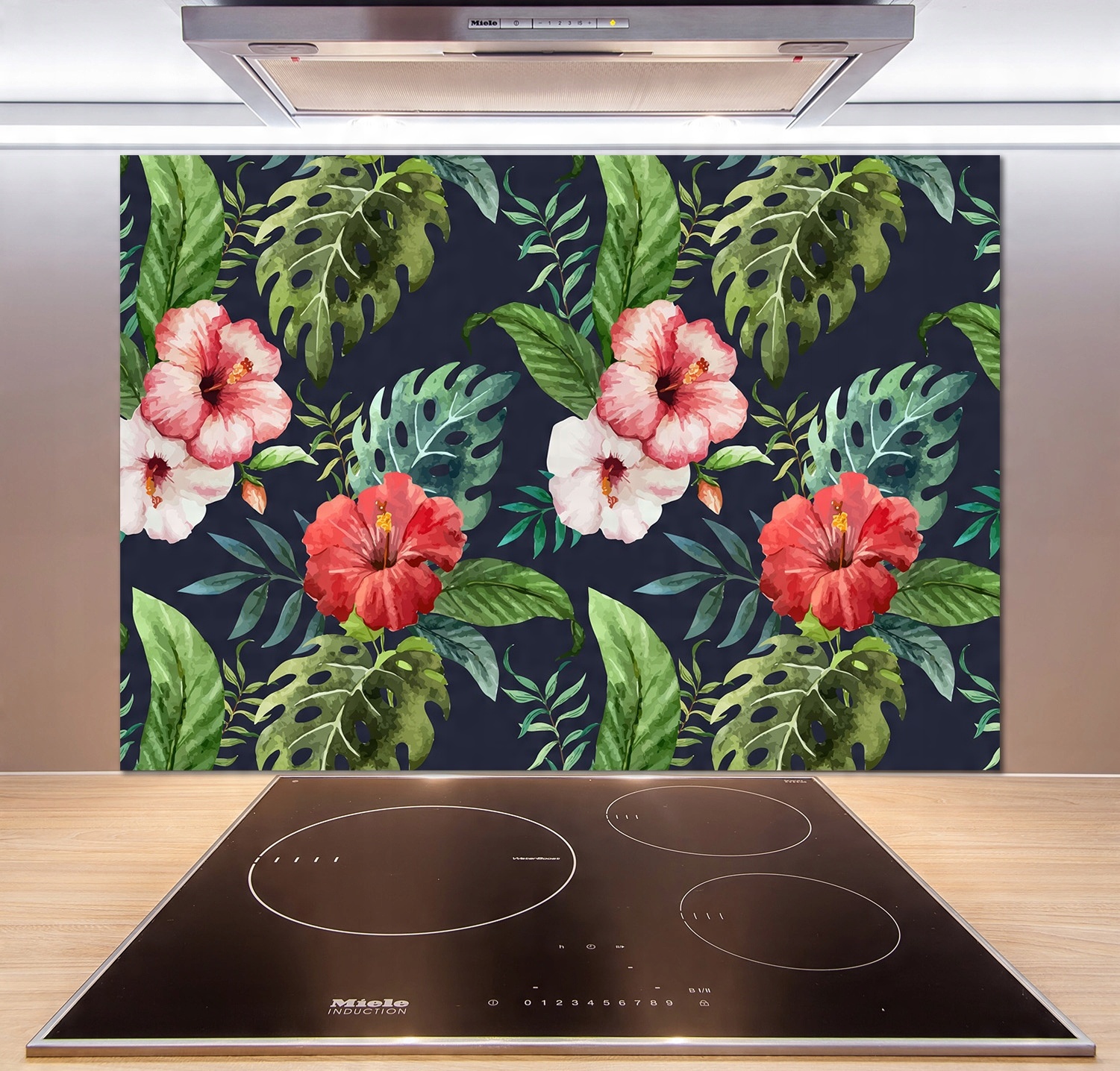 

Panel do kuchni Tropikalne kwiaty 100x70 cm + Klej