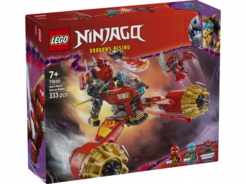 Lego 71830 Ninjago Bouřkový jezdec-mech Kaia