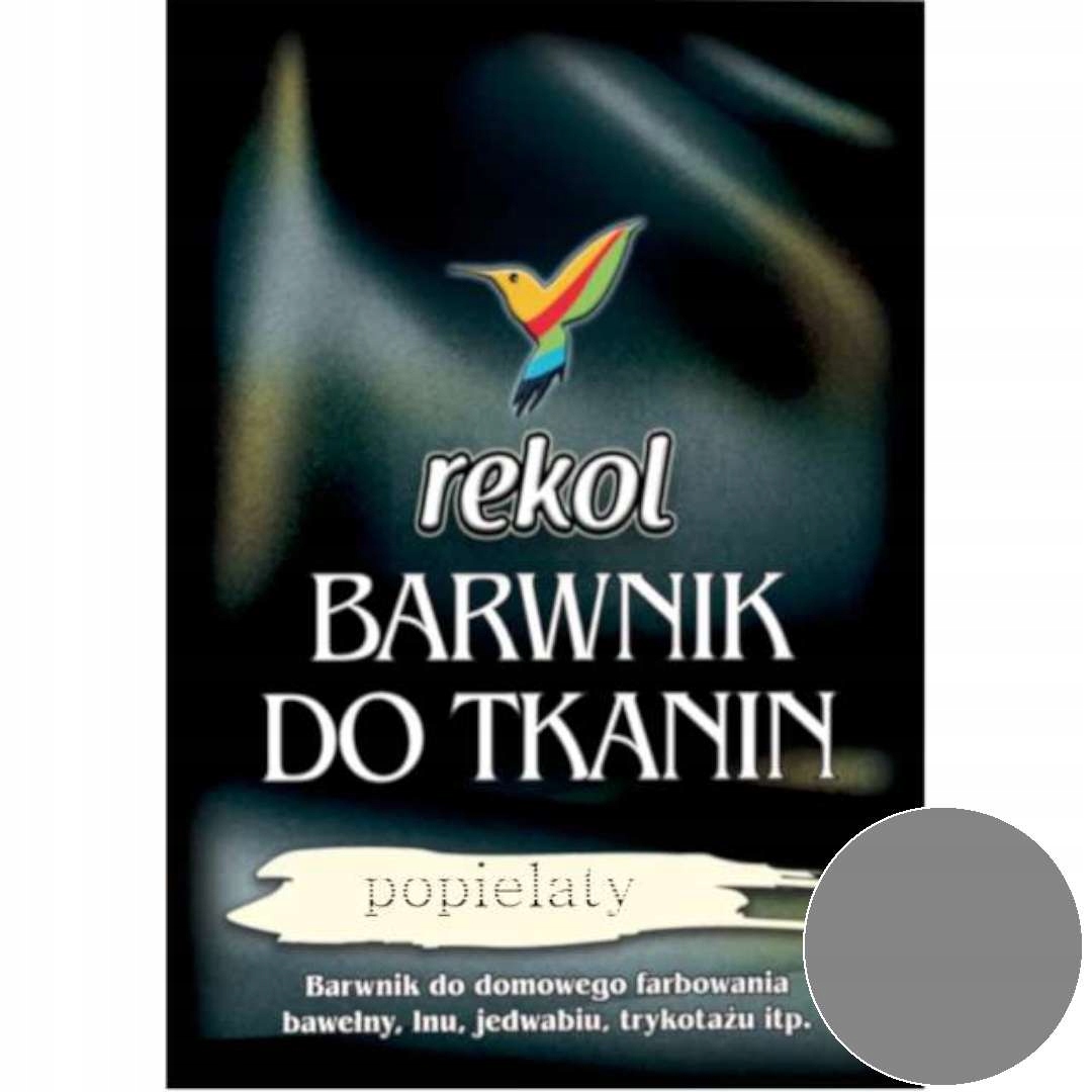 Barwnik Tkanin farba Popielaty szary Gotowania 15g