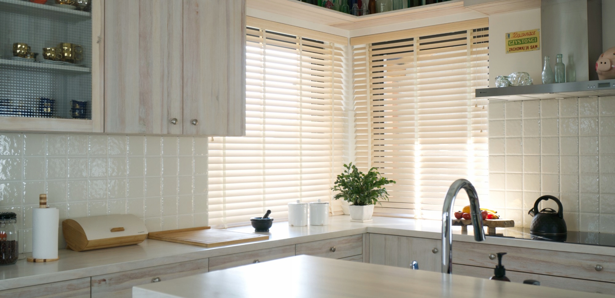 Żaluzje Drewniane Abachi na wymiar CLICKY 50mm 190x60cm Typ poziome