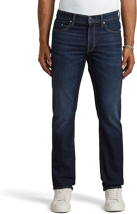 G-star Raw Pánské Džíny Jednoduché Tmavě Modré Oděrky 34/32 7FA