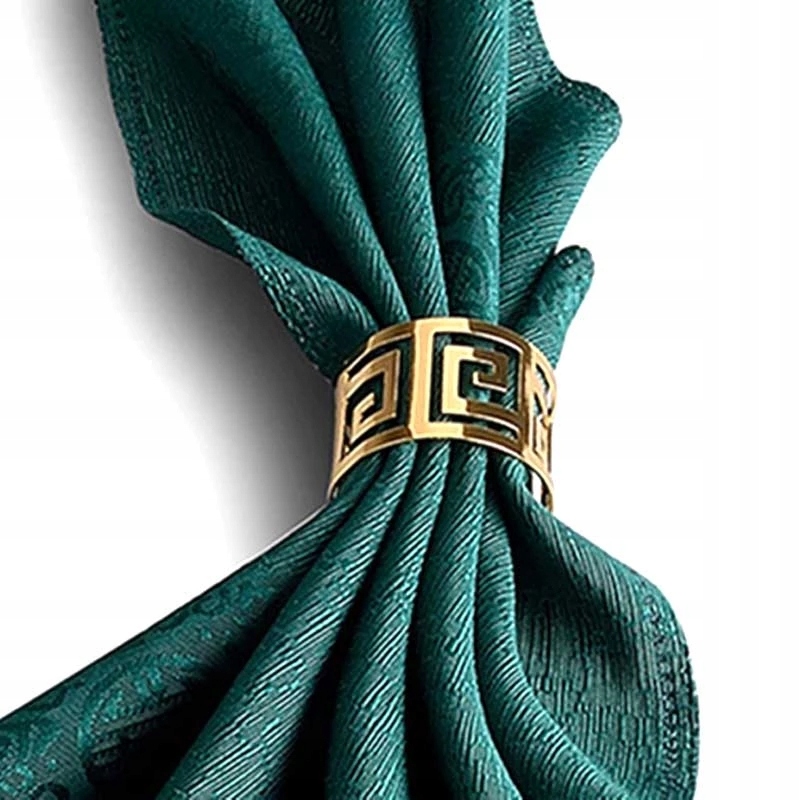 12 SZT OBRĄCZKI NA SERWETKI PIERŚCIENIE Materiał metal