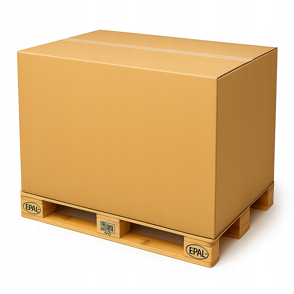 Karton paletowy klapowy brąz 1200x800x1000 mm – komplet 150 szt. 5W Bc 745g