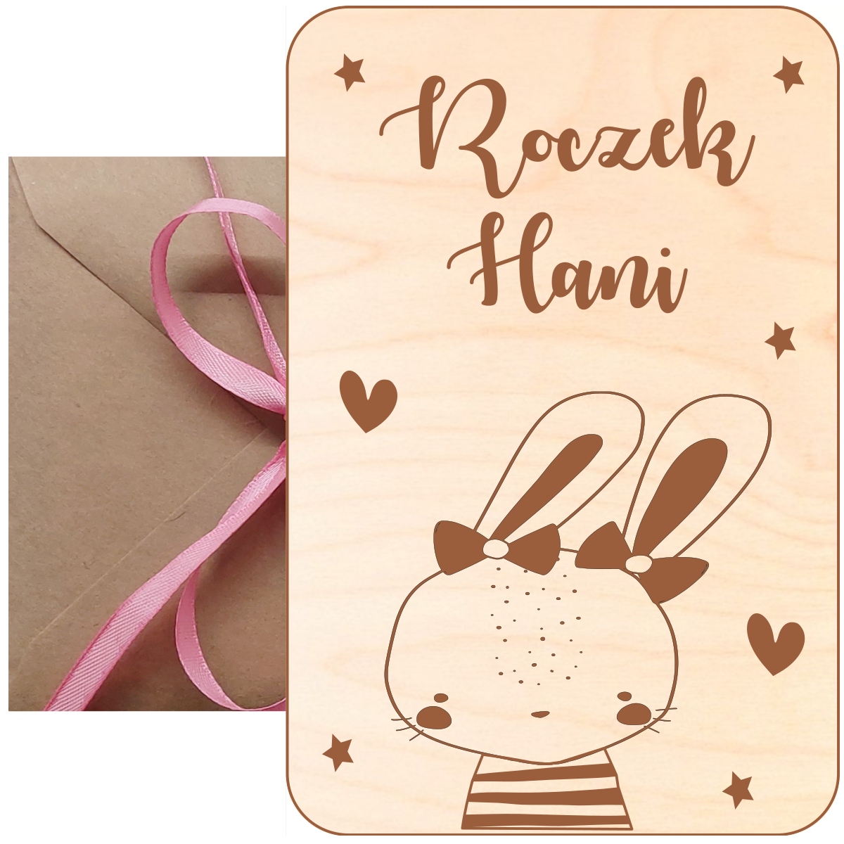 Dřevěná Kartička K 2 3. Narozeninám, Přání K Narozeninám