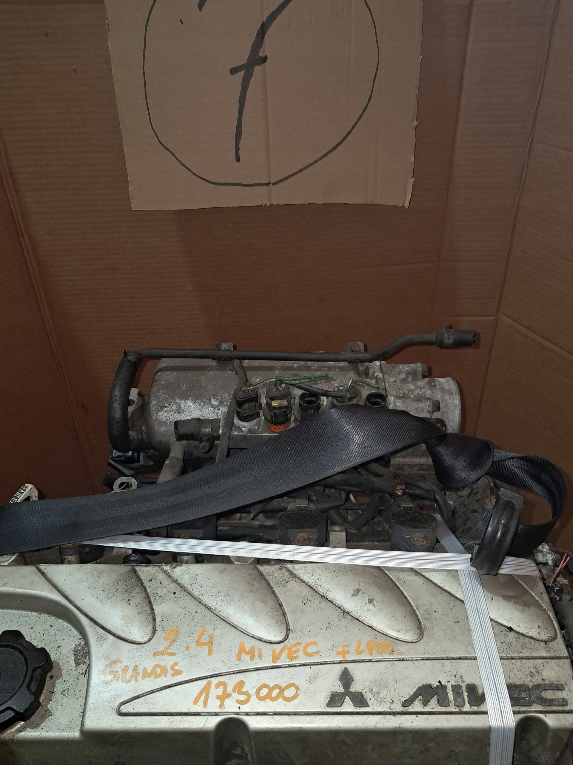 engine 2.4 MIVEC 4G69 complete MITSUBISHI GRANDIS PEWNIAK FILM Z PRACY