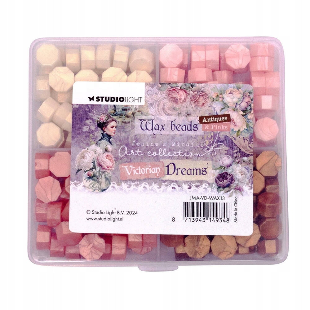 Sada Vosků na pečetě Wax beads Pink Studio Light