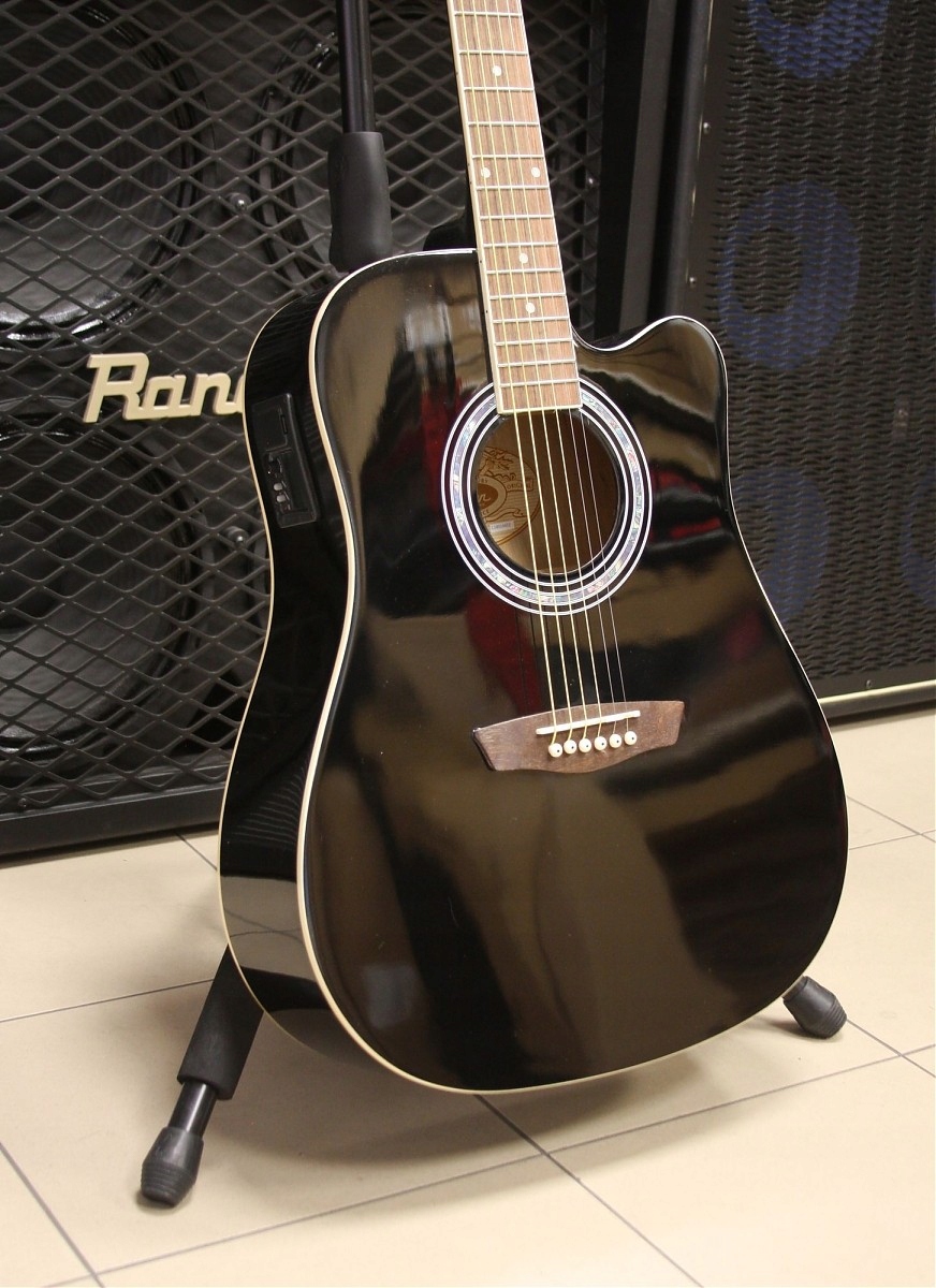 WASHBURN WA 90 CE B GITARA ELEKTROAKUSTYCZNA Kolor czarny