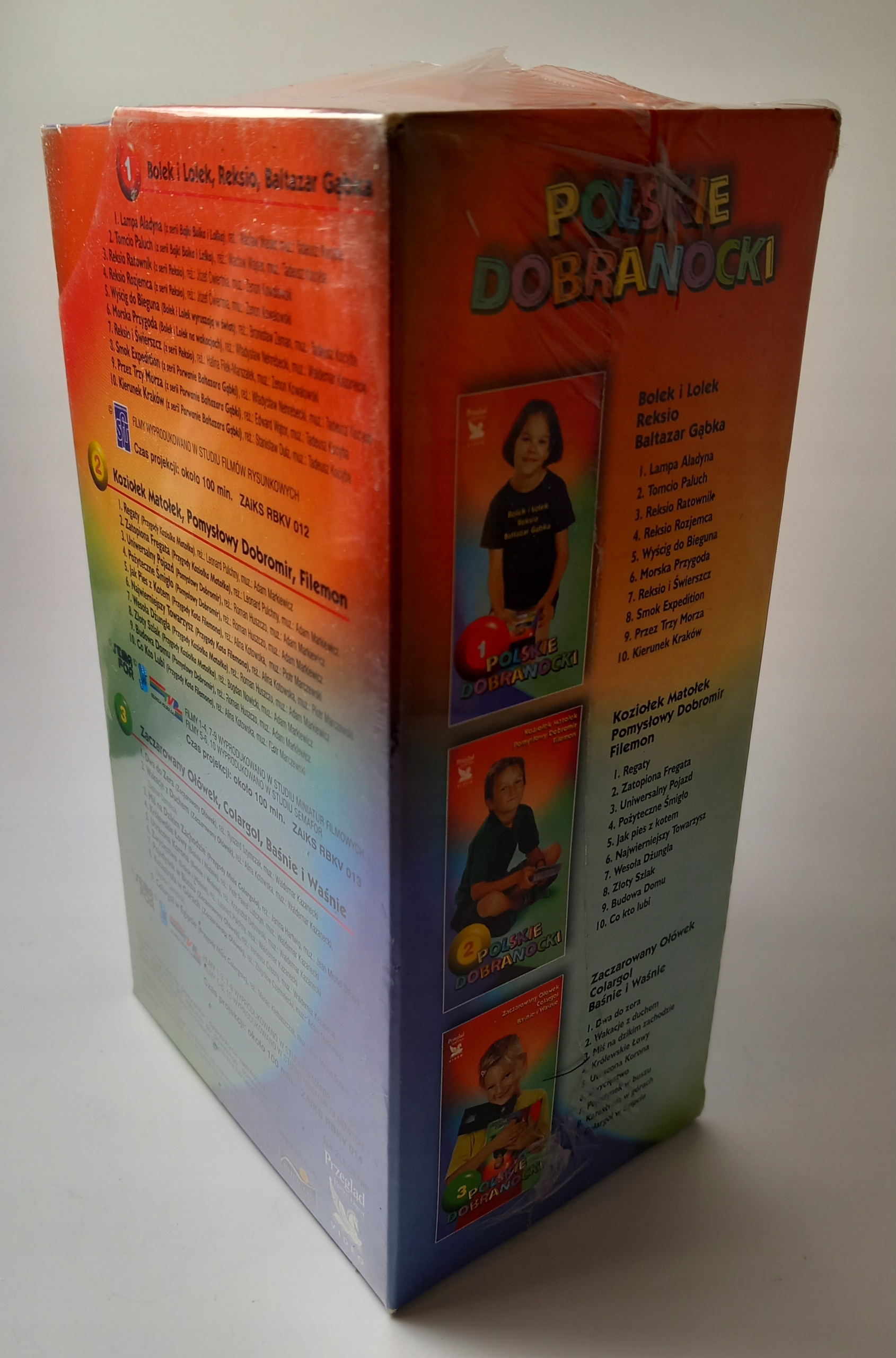 3x VHS Polskie Dobranocki Bolek Lolek Reksio Dobromir Matołek FOLIA Wytwórnia filmowa Se-ma-for