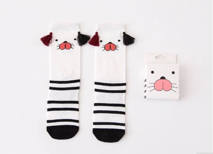 

Podkolanówki skarpetki M 12-17cm 4-6lat białe kot