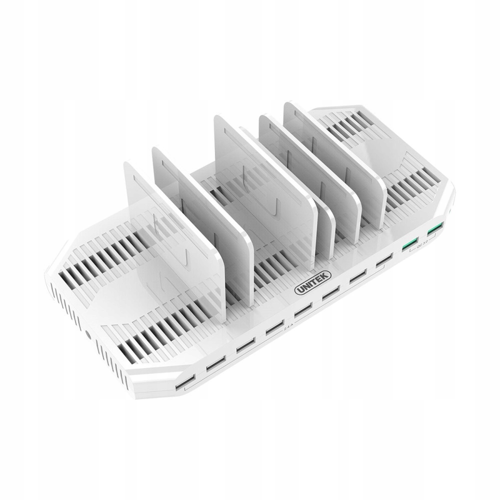 Unitek Nabíjecí Stanice 10X Usb S QC3.0, Y-2190A