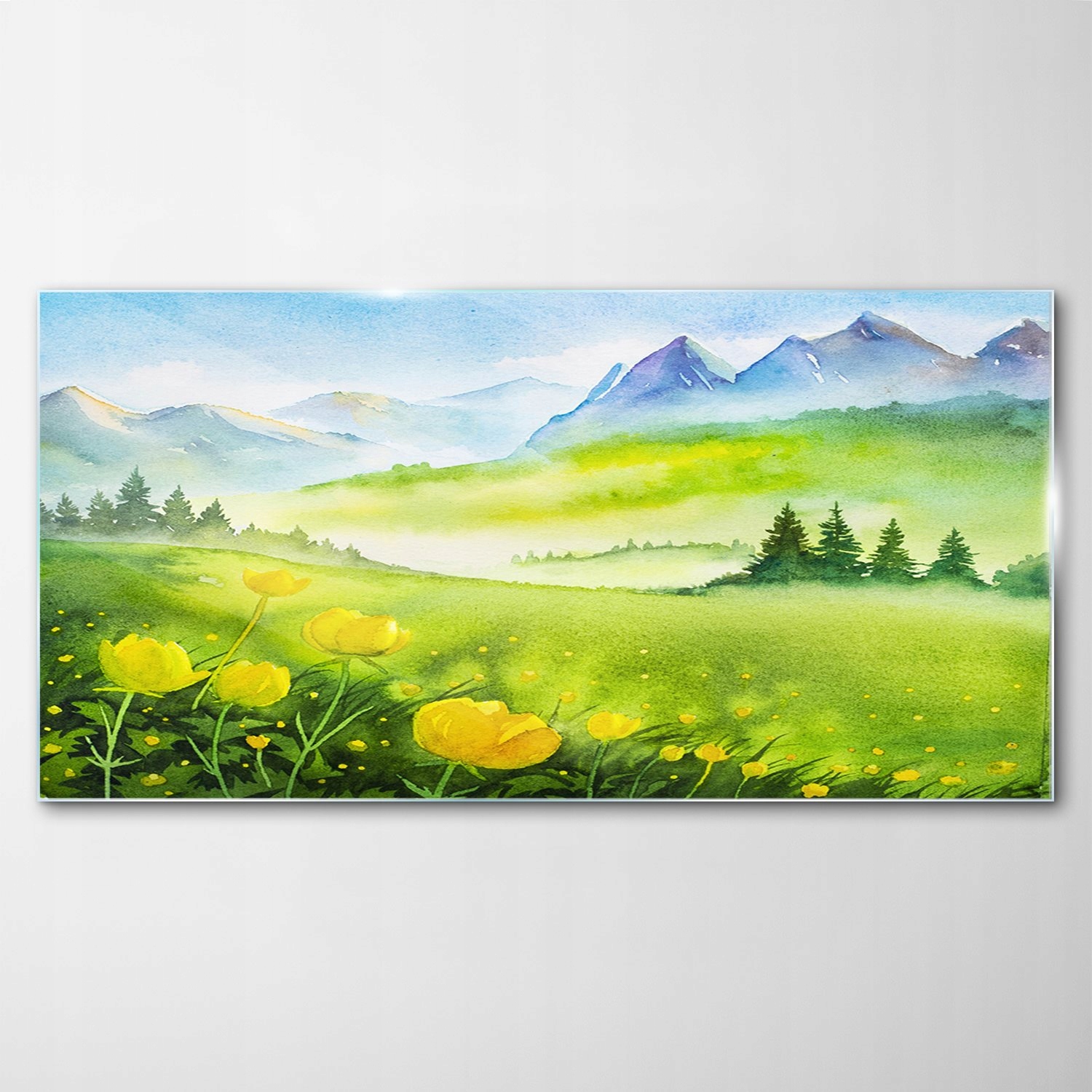 

Obraz Szklany Dekor Góry Krajobraz Łąka 140x70