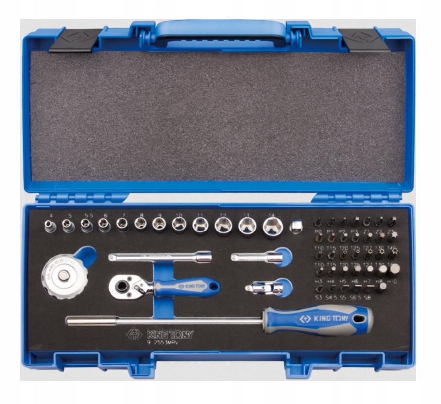 KING TONY ZESTAW NASADEK 1 4 53 SZT 4 14MM BITY