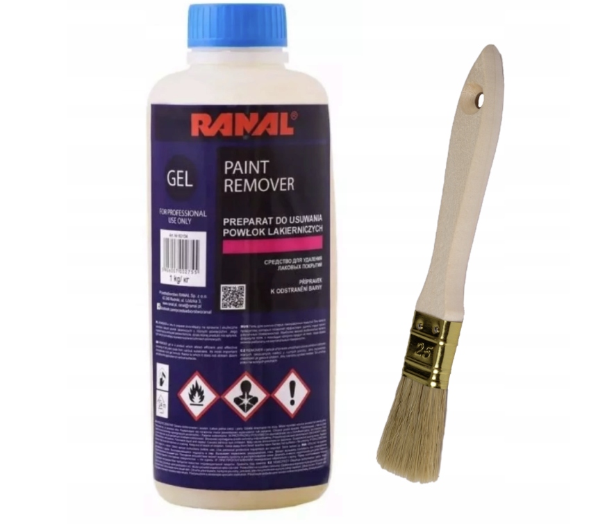 Żel Ranal Paint Remover do usuwania lakieru 1 kg