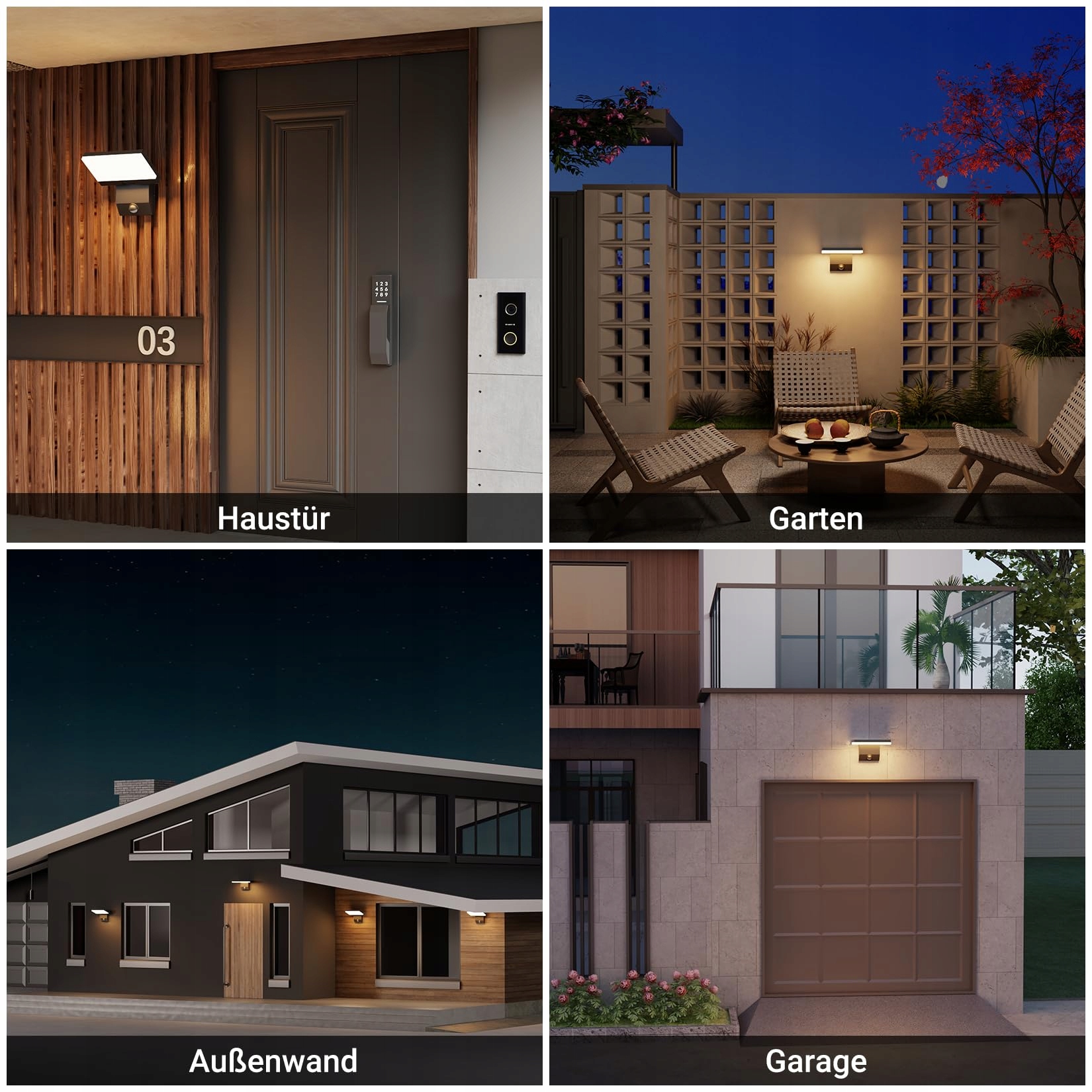 Lampa Zewnętrzna LED Z Czujnikiem Ruchu Obrotowa Ciepła IP65 24W K-BRIGHT — miniatura 7