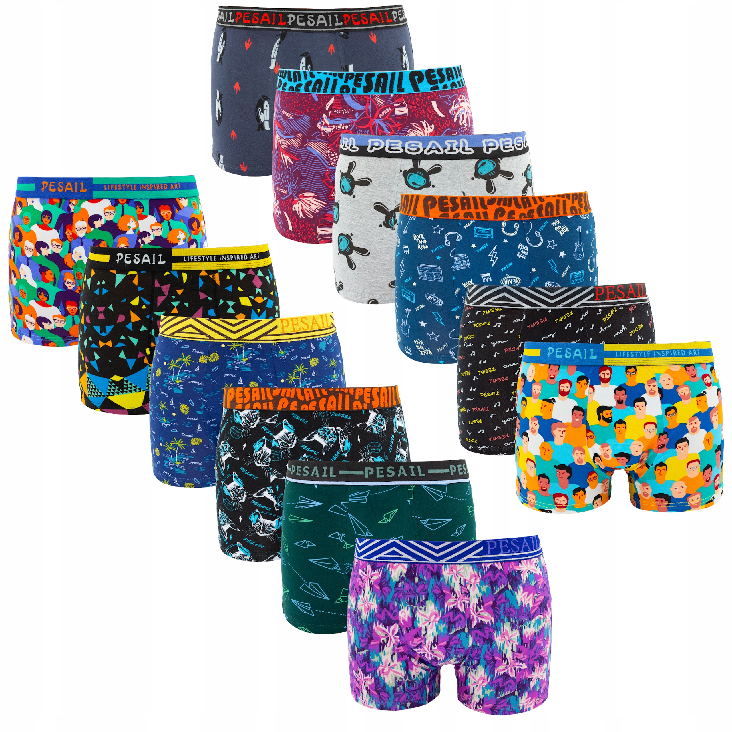 BOKSERKI męskie MAJTKI bawełniane 6 pak XL Marka Pesail