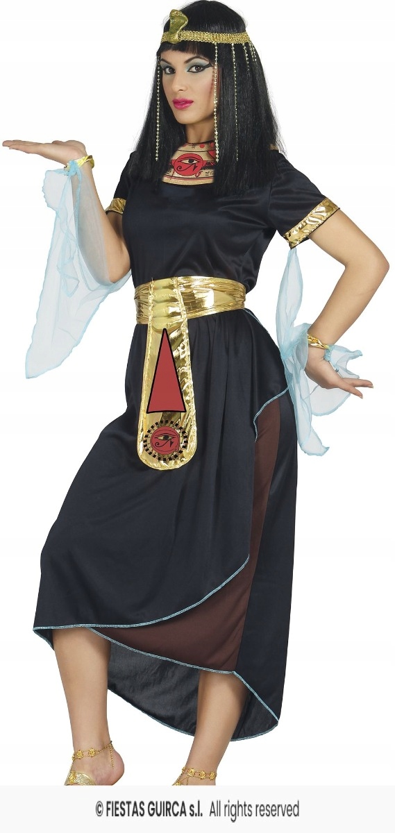 Kostým Kleopatry Egyptské bohyně Egyptská královna Starověký Egypt XL