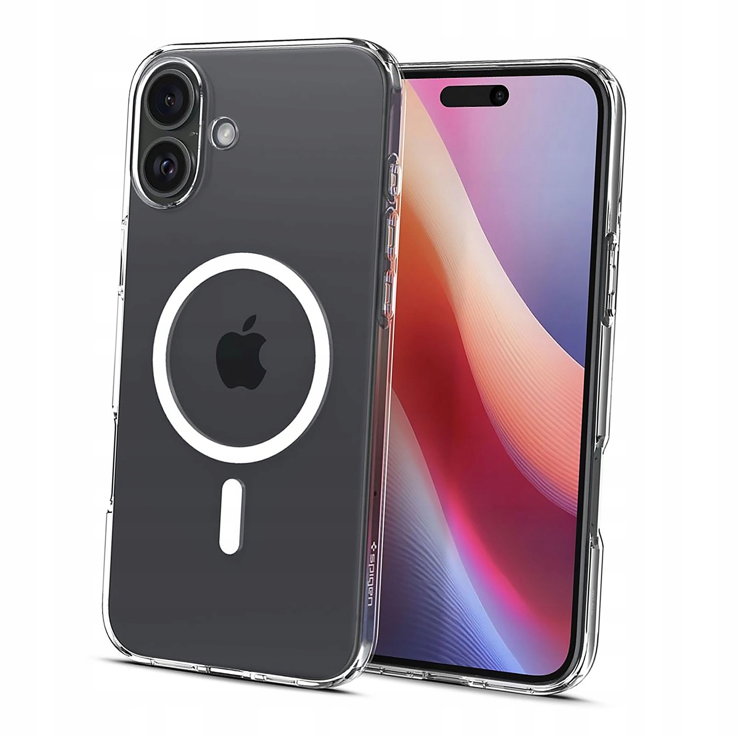 Plecki Etui Spigen Liquid Crystal Mag z MagSafe do iPhone 16 przezroczyste