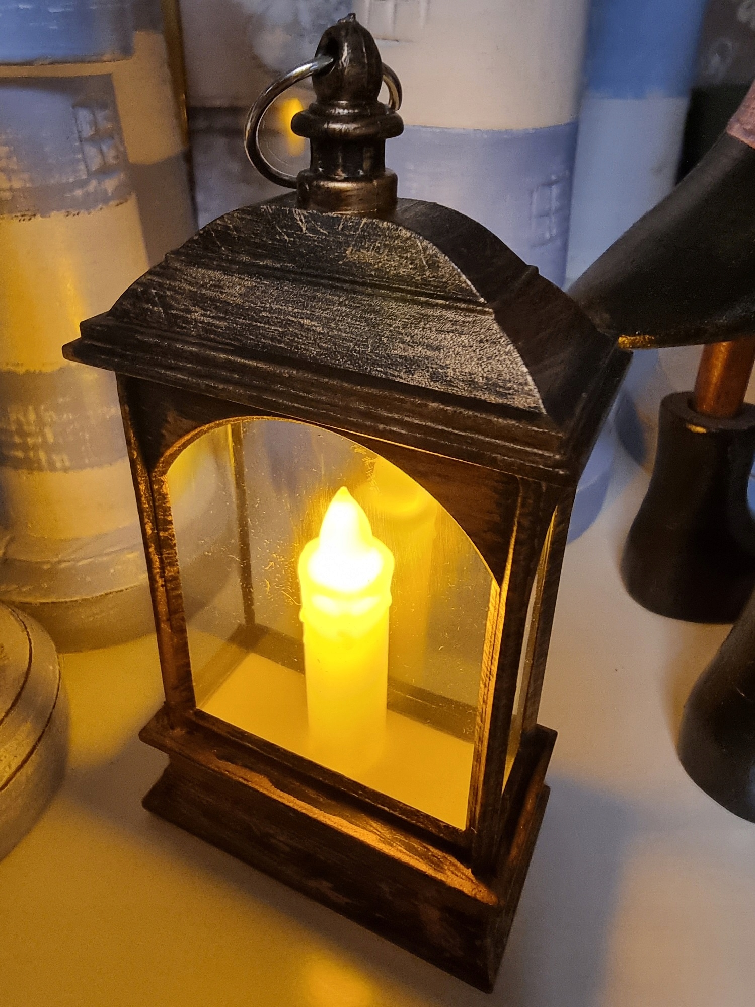 lampion +świeca   AE-7151  12cm — 4