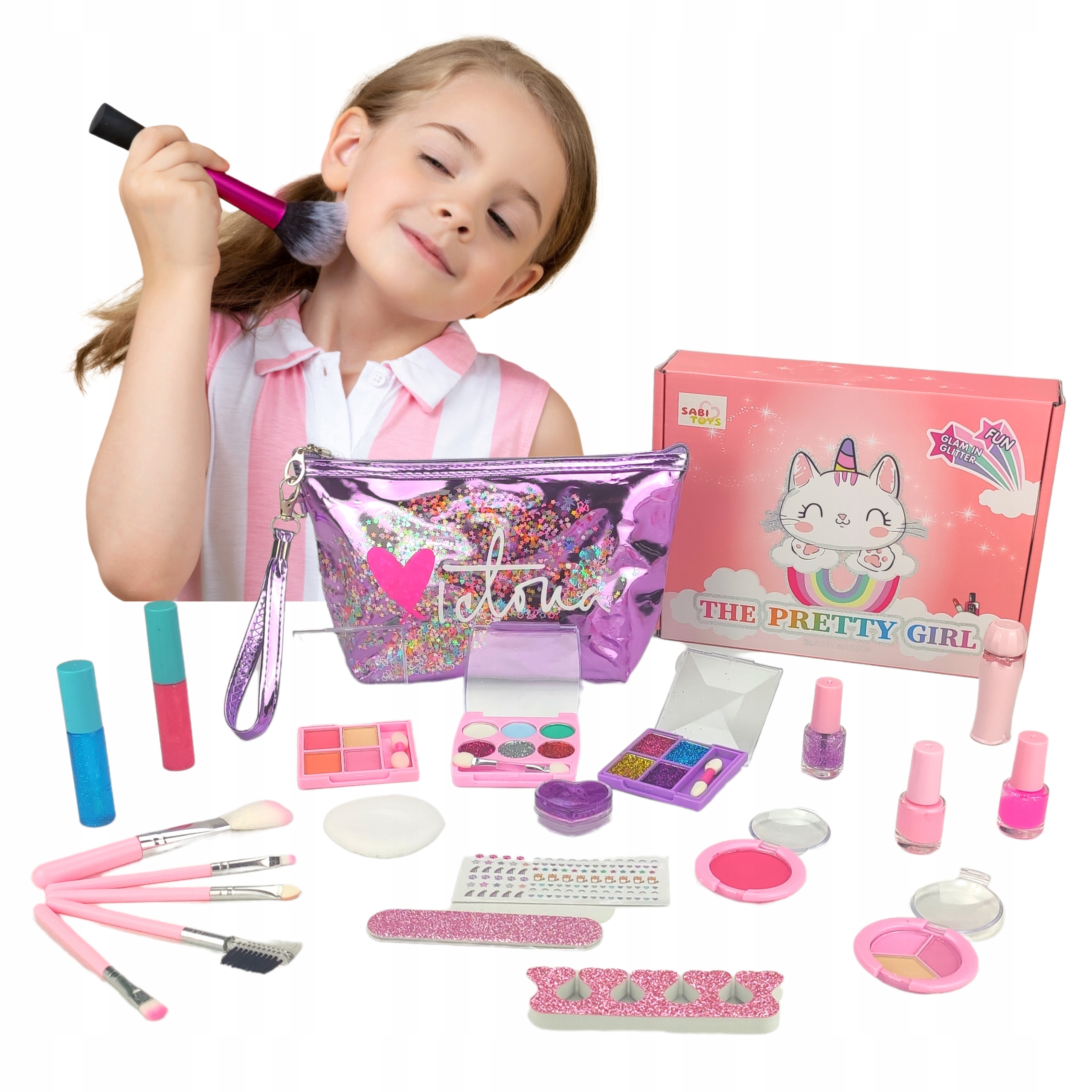 TOREBKA KOSMETYKÓW MAKIJAŻ ZESTAW DO MALOWANIA XXL Marka inna