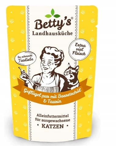 Levně 6X Bettys mokré krmivo pro kočky drob 100 g